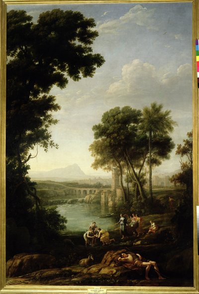 Landschaft mit der Auffindung des Moses von Claude Lorrain